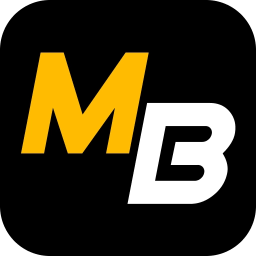 Melbet logosu, sarı M, beyaz B, online casino ve bahis