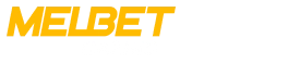 Melbet logosu, sarı harfler, online bahis platformu